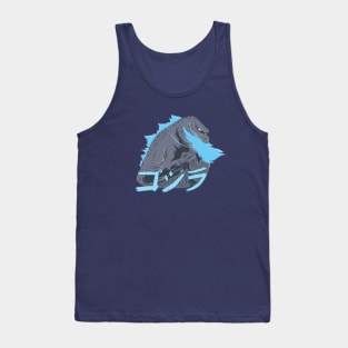 Blue Godzilla Tank Top